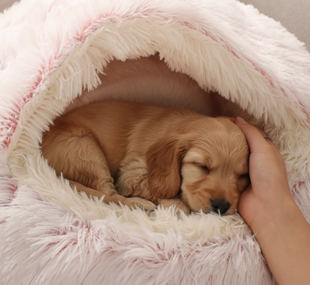 【全3色】愛犬の眠りに寄り添う　ふんわりドームハウス